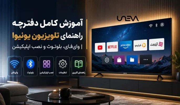 آموزش کامل دفترچه راهنمای تلویزیون یونیوا
